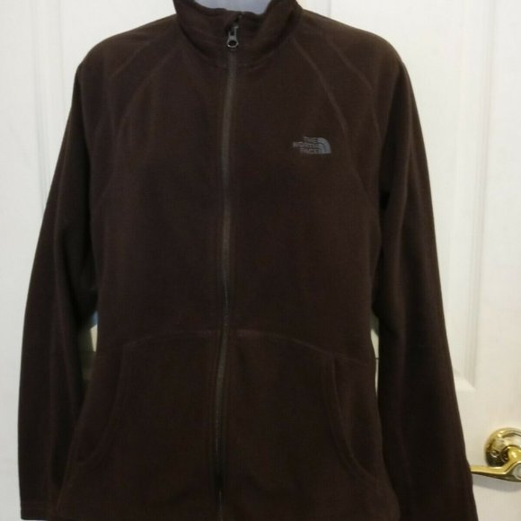 The North Face Tops - THE NORTH FACE Fleece Zip Up Jacket L Brown